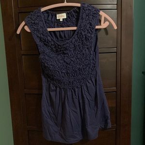 Anthropologie Deletta Blue Sleeveless Top XS